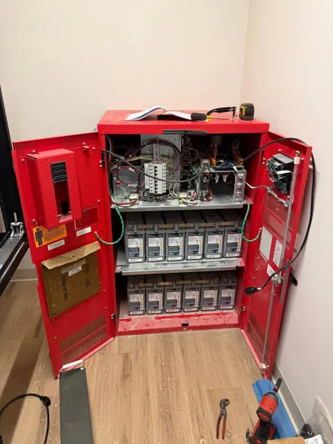 Fire alarm control panel installation